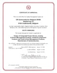 ISO/TS 16949:2002 Certificate for Oudenaarde, Belgium