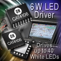 CAT4106 6-Watt LED driver with Integrated dc-dc boost converter