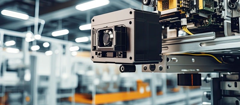 A camera on a machine