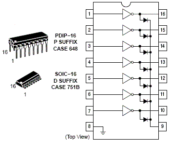 MC1413DG datasheet - High Voltage, High Current Darlington Transistor Arrays