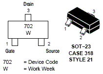 2N7002L: N-Channel Small Signal MOSFET 60V 115mA 7.5 Ω