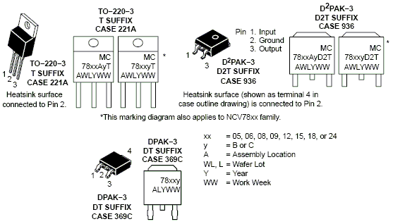 7805 smd схема включения