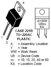MUR860: Power Rectifier, Ultra-Fast Recovery, Switch-mode, 8 A, 600 V