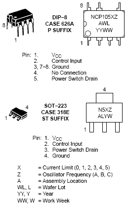 NCP1055: Monolithic High Voltage Gated Oscillator Power Switching Regulator