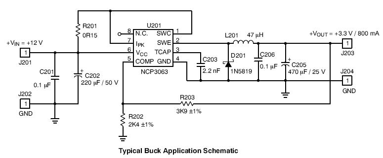 NCV3063: Buck / Boost / Inverting Converter, Switching Regulator, 1.5 A