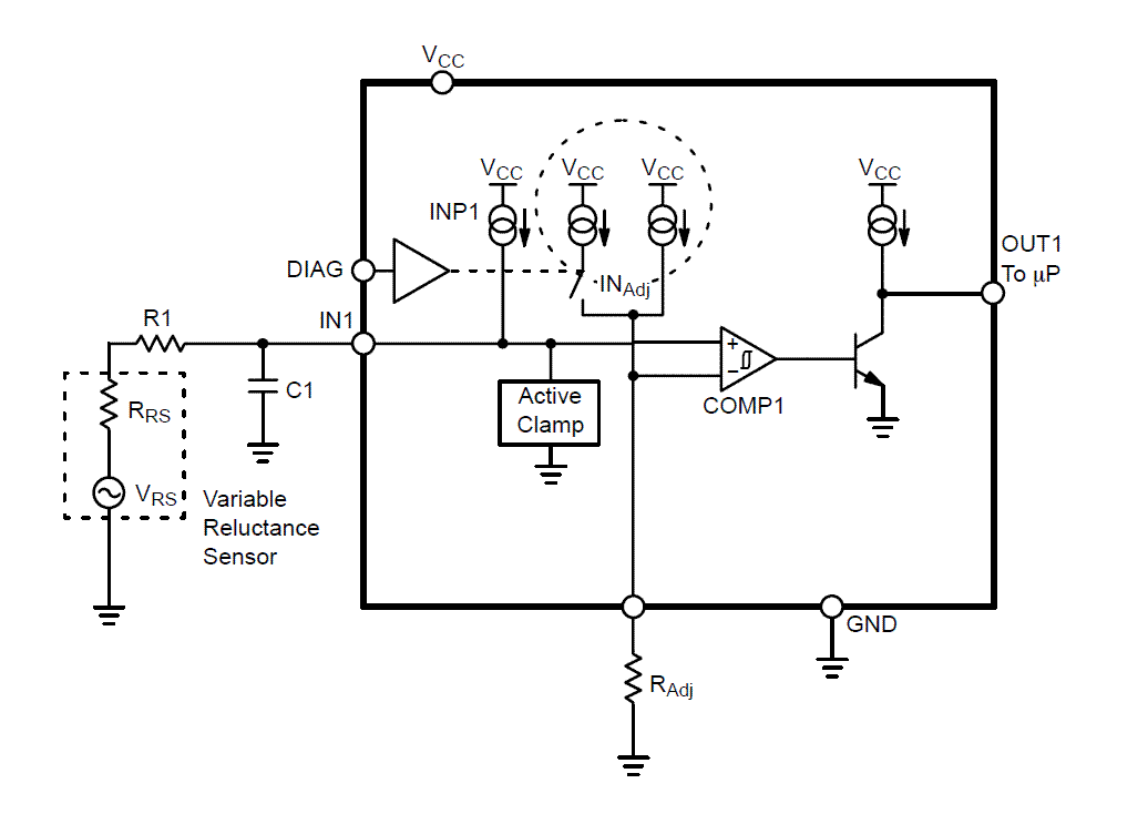 NCV1124 Comparator, Dual, VariableReluctance Sensor Interface
