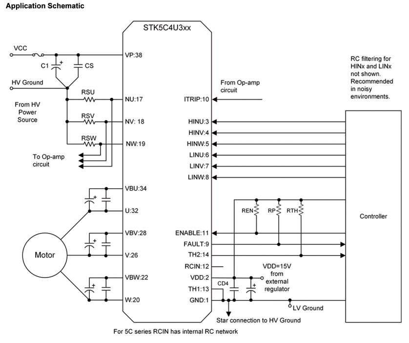 STK5C4U332JE Intelligent Power Module (IPM), 600 V, 3 A