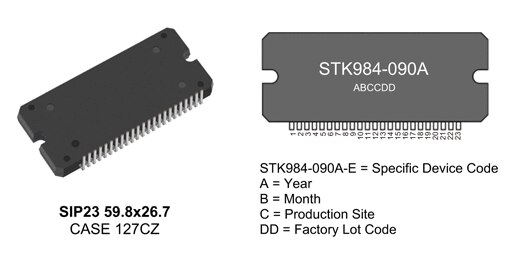 STK984-090A-E: Intelligent Power Module (IPM), 40 V, 20 A