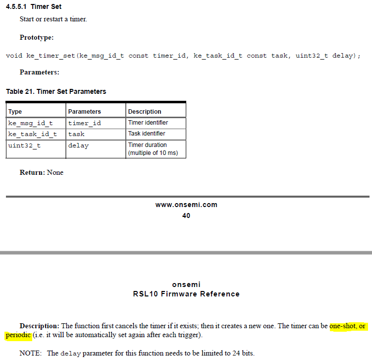 Periodic kernel timer
