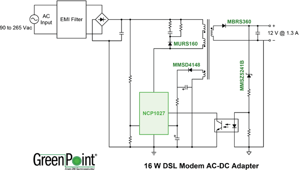 DSL modem power supply reference design
