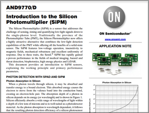 Introduction to the Silicon Photomultiplier (SiPM) Thumbnail