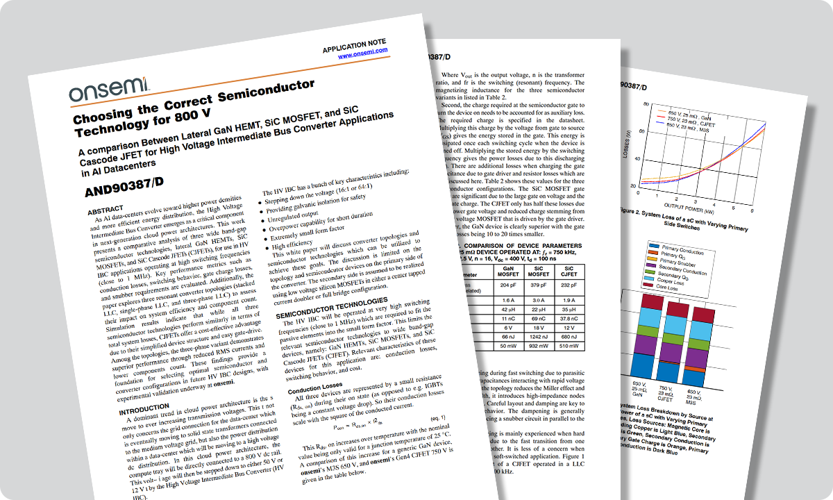 Correct Tech for 800 V Architecture