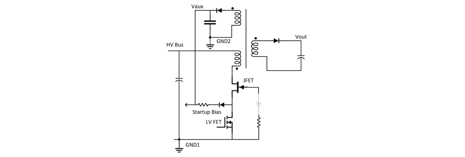 Flyback Converter Using Source-Switched SiC JFET