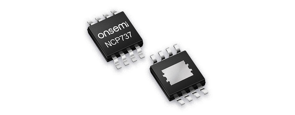 NCP737 is a wide input voltage LDO in MSOP8 EP 3x3 mm package