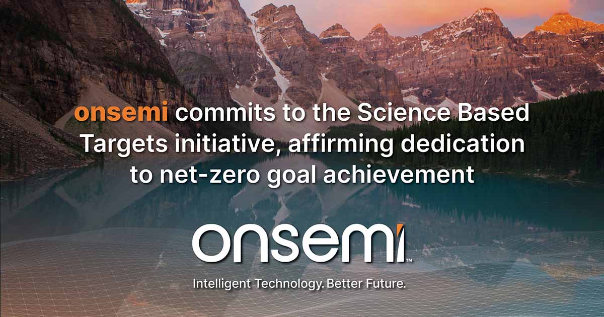 onsemi Commits to the Science Based Targets Initiative, Marking a