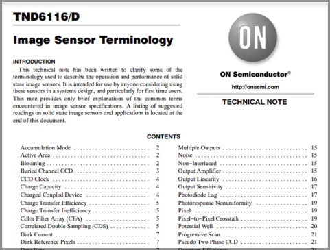 Image Sensor Terminology Technical Note Thumbnail
