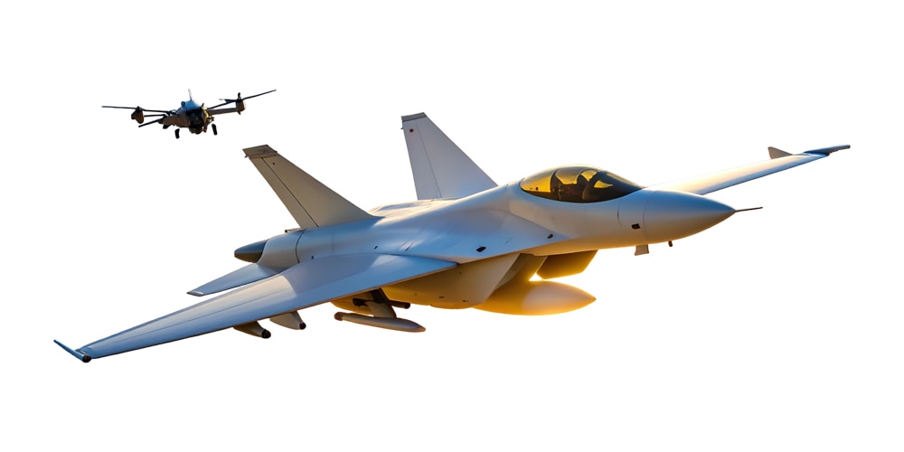 Woman sitting with a notebook and phone in hand